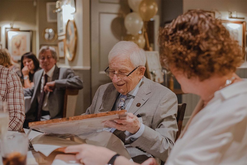 residents enjoying event in a care home