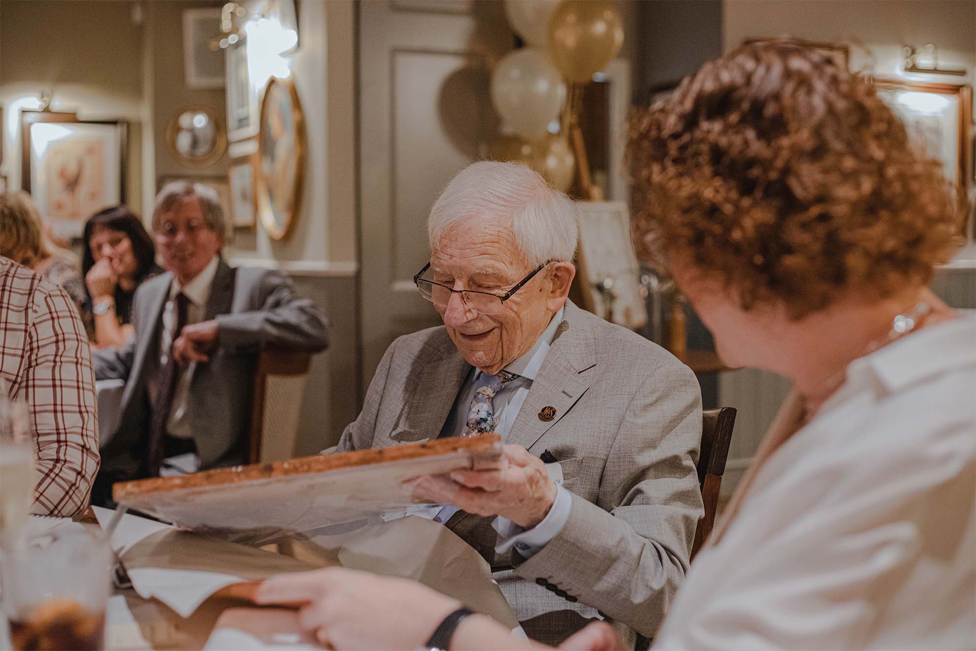 old resident at a care event