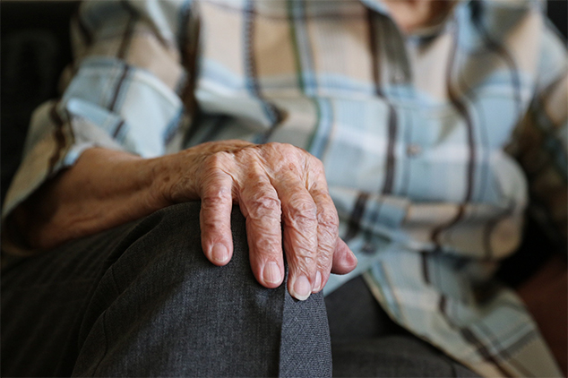 old man's hand